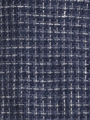 Tweed Open Front Plaid Sleeveless Cardigan Blazer Jacket Vest