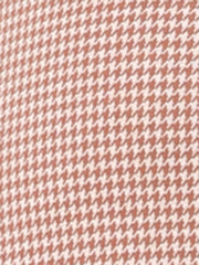 Plaid Sleeveless Fit and Flare Houndstooth Work Dress
