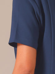 Business Casual Lapel Short Sleeve Open Front Cropped Blazer