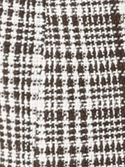 Lapel Collar Elegant Double Breasted Plaid Tweed Coat