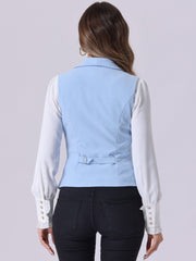 Waistcoat Lapel Collar Dressy Versatile Racerback Suit Vest