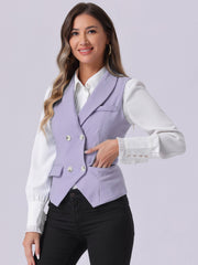 Waistcoat Lapel Collar Dressy Versatile Racerback Suit Vest