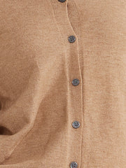 Lightweight Sweater Crew Neck Button Down Long Sleeve Cardigan