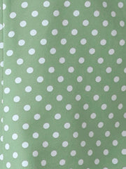 Peter Pan Collar Vintage Polka Dots Short Sleeves Blouse