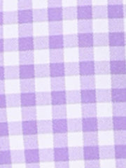 Gingham Checks Ruffled Peter Pan Collar 1960s Vintage Mini Dress