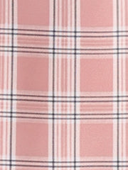 Plaid Zipper Front Party Strap Sleeveless Tube Mini A-Line Dress