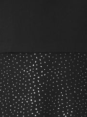 V Neck Sleeveless Glitter Midi A-Line Dress