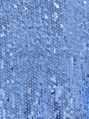 Sequin Long Sleeve Zipper Up Collarless Glitter Bomber Jacket