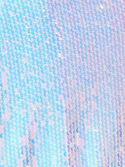 Sequin Long Sleeve Zipper Up Collarless Glitter Bomber Jacket