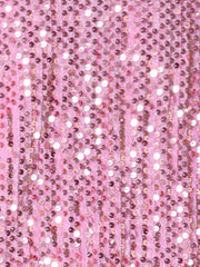 Sequin Open Front Collarless 3/4 Sleeve Velvet Jacket