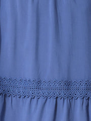 Boho Puff Sleeve V Neck Smocked Waist Ruffled Tiered Dress
