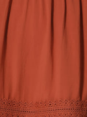 Boho Puff Sleeve V Neck Smocked Waist Ruffled Tiered Dress