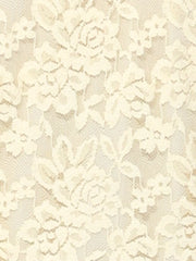 Lace Tops Keyhole Front Peplum Hem Sheer Long Sleeve Blouse