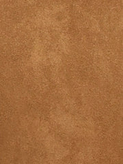 Faux Suede Notched Cuff Solid Double Breasted Tie Belt Trench Coat