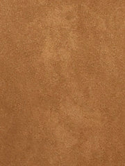 Faux Suede Notched Cuff Solid Double Breasted Tie Belt Trench Coat