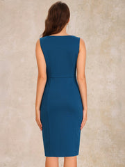 Elegant Business Double Breasted Two Pieces Cape Dress Sets