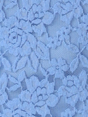 Crochet Peplum Floral Mock Neck Cap Sleeve Lace Blouse