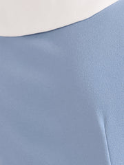 50s Lolita Contrast Color Peter Pan Collar Dress