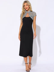 Lace Cardigan Stand Collar Short Elegant Shrug