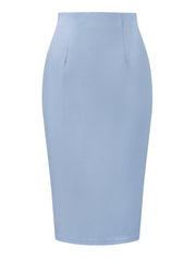 Elegant Pencil High Wasit Split Hem Work Bodycon Business Skirt
