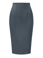 Elegant Pencil High Wasit Split Hem Work Bodycon Business Skirt