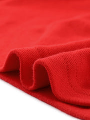 3/4 Sleeves V Neck Solid Knitted Button Decor Ruched Blouse
