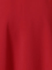Belted V Neck Cap Sleeve Flowy A-line Midi Dress