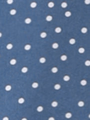 Polka Dots 3/4 Sleeve Button Front Vintage Office Blouse Top