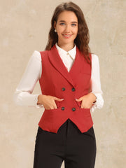 Waistcoat Lapel Collar Dressy Versatile Racerback Suit Vest
