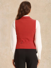 Waistcoat Lapel Collar Dressy Versatile Racerback Suit Vest