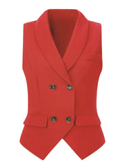 Waistcoat Lapel Collar Dressy Versatile Racerback Suit Vest