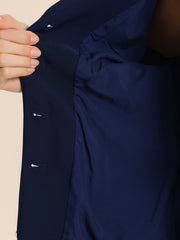 2 Piece Notched Collar Blazer and Pencil Skirt Business Suit Set