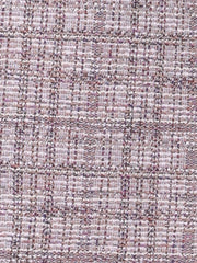 Tweed Plaid Sleeveless Pockets Zipper Work Dress