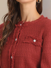 2 Pieces Stretch Textured Knit Cropped Jacket and Mini Skirt Suit Sets