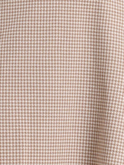 Plaid Sleeveless Fit and Flare Houndstooth Work Dress