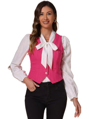 Denim Jakcet Sleeveless V Neck Button Down Casual Jean Waistcoat Vest