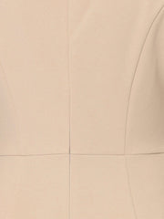 3/4 Sleeve Notch Neck Slim Fit Work Pencil Midi Dress