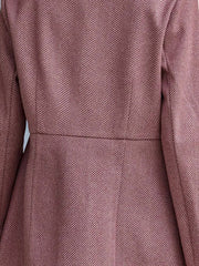 Tailored Premium Long Sleeves Work Office Business Herringbone Blazer
