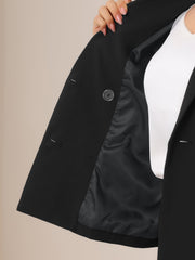 2 Pieces Long Sleeve Work Outfits Blazer and Pencil Skirt Suit Set