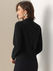 Open Front Long Sleeve Business Work Office Blazer