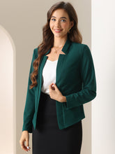 Open Front Long Sleeve Business Work Office Blazer