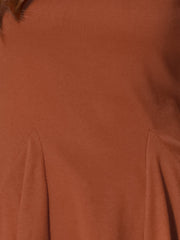 Long Sleeve Scoop Neck Casual Peplum Blouse