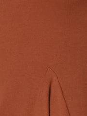 Long Sleeve Scoop Neck Casual Peplum Blouse