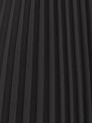 Sleeveless V Neck Belted A-line Midi Elegant Pleated Dress