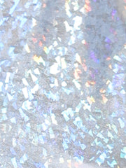 Holographic Cami Top Sleeveless Club Party Slim Fit Metallic Shirt