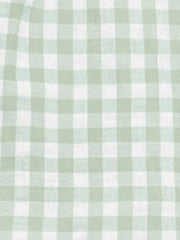 Gingham Peplum Top Summer Square Neck Sleeveless Plaid Blouse