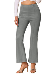 Faux Suede Wide Leg Casual Business Flared Bell Pants