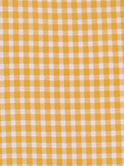 Summer Gingham Tops Square Neck Ruffle Cap Sleeve Blouse