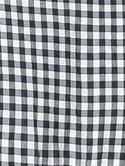 Ruffle Trim V Neck Button Decor Plaid Gingham Tiered Midi Dress
