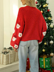 Christmas Santa Claus Pullover Long Sleeve Sweater
